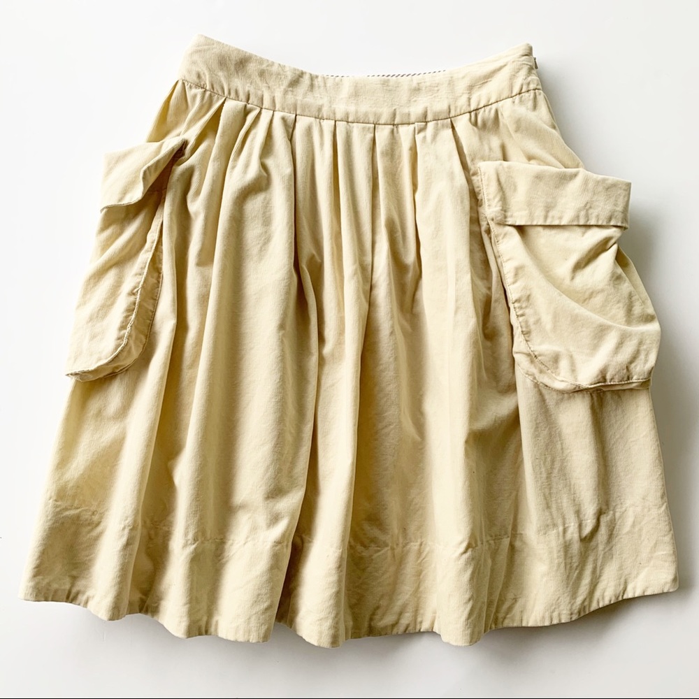 Anthropologie Maeve Effortless Corduroy Skirt Sz 4